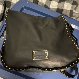 Kenneth Cole Black Bag with Gold Studs